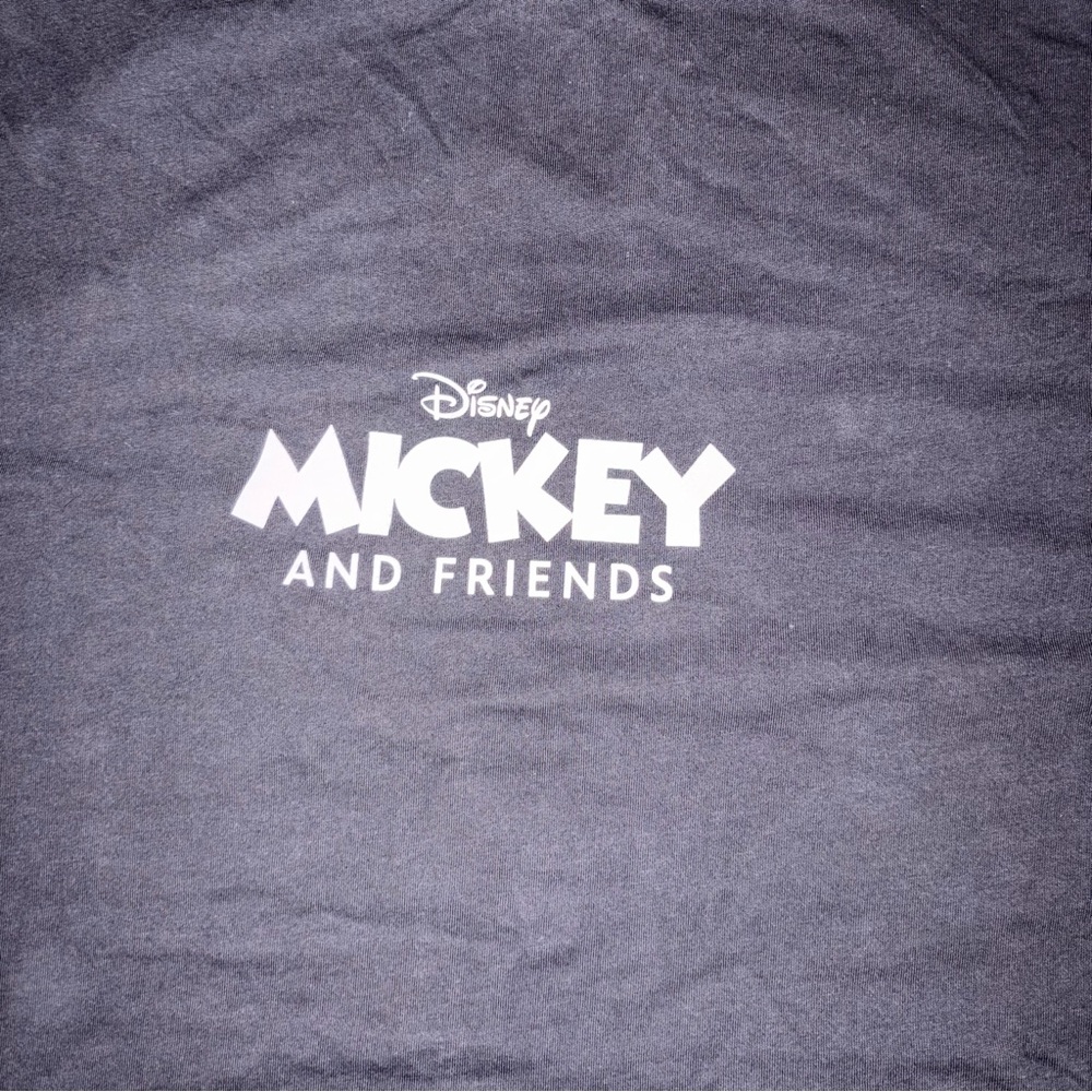 ASOS DESIGN Disney oversized unisex tee in charcoal Mickey and Friends Med - Picture 3 of 7